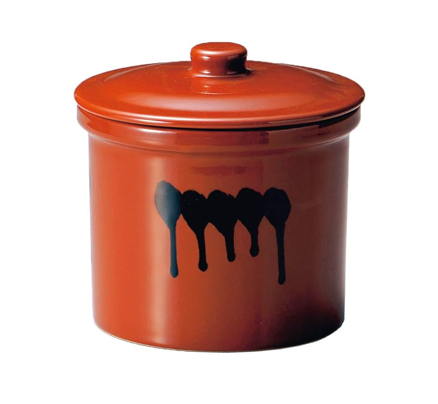 Amazon｜ヤマキイカイ(Yamakiikai) 漬物器 茶 9L 蓋付切立瓶5号
